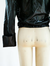 Norma Kamali Black Satin Jacket Jacket arcadeshops.com