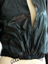 Norma Kamali Black Satin Jacket Jacket arcadeshops.com