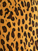 Leopard Print Suede Skirt Bottom arcadeshops.com