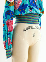 Missoni Knit Banded Floral Top Top arcadeshops.com