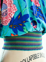 Missoni Knit Banded Floral Top Top arcadeshops.com