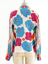 Escada Printed Silk Shirt Top arcadeshops.com