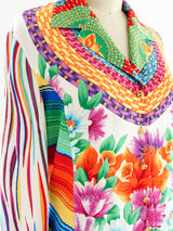 Escada Printed Silk Shirt Top arcadeshops.com