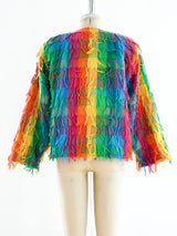 Rainbow Fringe Jacket Jacket arcadeshops.com