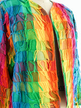Rainbow Fringe Jacket Jacket arcadeshops.com