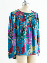 Ungaro Tiger Print Top Top arcadeshops.com