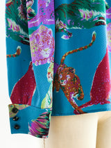 Ungaro Tiger Print Top Top arcadeshops.com