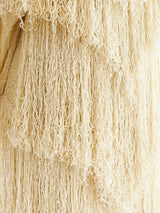 Ivory Yarn Fringe Knit Dress Dress arcadeshops.com