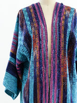 Handwoven Ikat Multicolor Duster Jacket arcadeshops.com