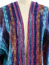 Handwoven Ikat Multicolor Duster Jacket arcadeshops.com