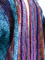 Handwoven Ikat Multicolor Duster Jacket arcadeshops.com