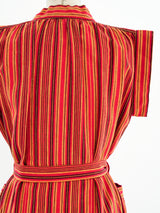 Yves Saint Laurent Woven Striped Dress Dress arcadeshops.com