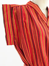 Yves Saint Laurent Woven Striped Dress Dress arcadeshops.com