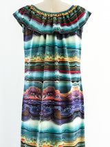 Marble Printed Maxi Dress Dress arcadeshops.com