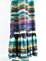 Marble Printed Maxi Dress Dress arcadeshops.com