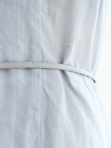 Chanel Ice Blue Linen Shirt Dress Dress arcadeshops.com