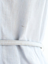 Chanel Ice Blue Linen Shirt Dress Dress arcadeshops.com