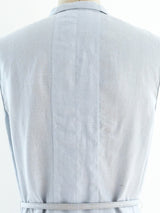 Chanel Ice Blue Linen Shirt Dress Dress arcadeshops.com