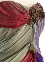 Christian Lacroix Ombre Silk Chiffon Gown Dress arcadeshops.com