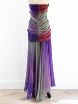 Christian Lacroix Ombre Silk Chiffon Gown Dress arcadeshops.com