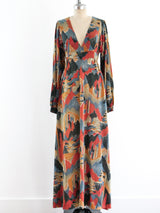 Printed Jersey Maxi Dress Dress arcadeshops.com