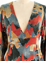 Printed Jersey Maxi Dress Dress arcadeshops.com