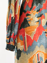 Printed Jersey Maxi Dress Dress arcadeshops.com