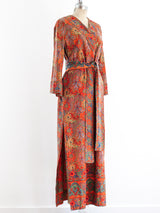 Block Printed Cotton Caftan Dress arcadeshops.com