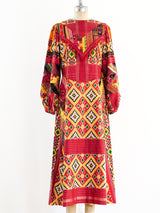 Patchwork Ikat Maxi Dress Dress arcadeshops.com