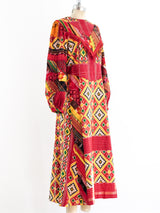 Patchwork Ikat Maxi Dress Dress arcadeshops.com