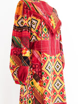 Patchwork Ikat Maxi Dress Dress arcadeshops.com