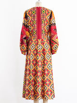 Patchwork Ikat Maxi Dress Dress arcadeshops.com