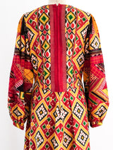 Patchwork Ikat Maxi Dress Dress arcadeshops.com
