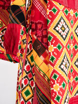 Patchwork Ikat Maxi Dress Dress arcadeshops.com
