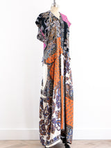 Chloe Scarf Print Silk Maxi Dress Dress arcadeshops.com