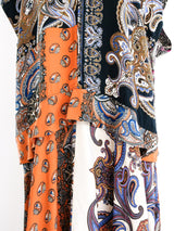 Chloe Scarf Print Silk Maxi Dress Dress arcadeshops.com