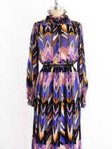Silk Ikat Print Ensemble Suit arcadeshops.com