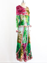 Jean Paul Gaultier Marble Printed Mesh Ensemble Suit arcadeshops.com