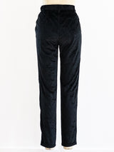 1990's Moschino Zippered Velvet Pants Bottom arcadeshops.com