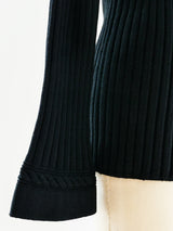 Alaia Black Turtleneck Sweater Top arcadeshops.com