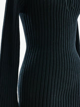 Alaia Black Turtleneck Sweater Top arcadeshops.com