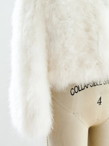 White Marabou Feather Jacket Jacket arcadeshops.com