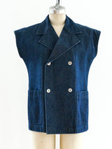 Comme des Garcons Sleeveless Denim Top Top arcadeshops.com