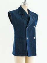 Comme des Garcons Sleeveless Denim Top Top arcadeshops.com