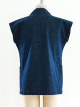 Comme des Garcons Sleeveless Denim Top Top arcadeshops.com