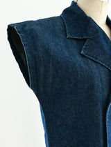 Comme des Garcons Sleeveless Denim Top Top arcadeshops.com