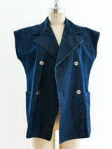 Comme des Garcons Sleeveless Denim Top Top arcadeshops.com