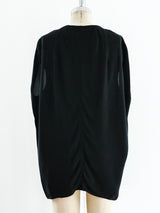 Rick Owens Crepe Top with Caged Shoulders Top arcadeshops.com