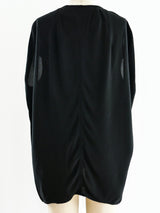 Rick Owens Crepe Top with Caged Shoulders Top arcadeshops.com