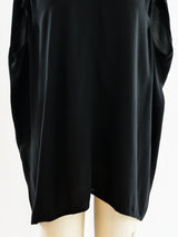Rick Owens Crepe Top with Caged Shoulders Top arcadeshops.com